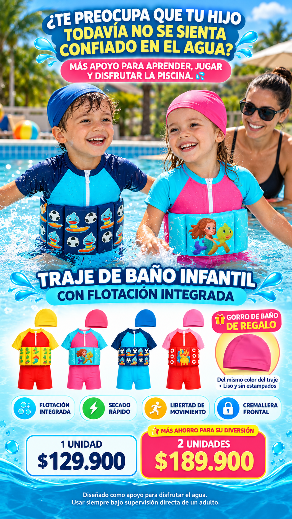 Traje de baño infantil