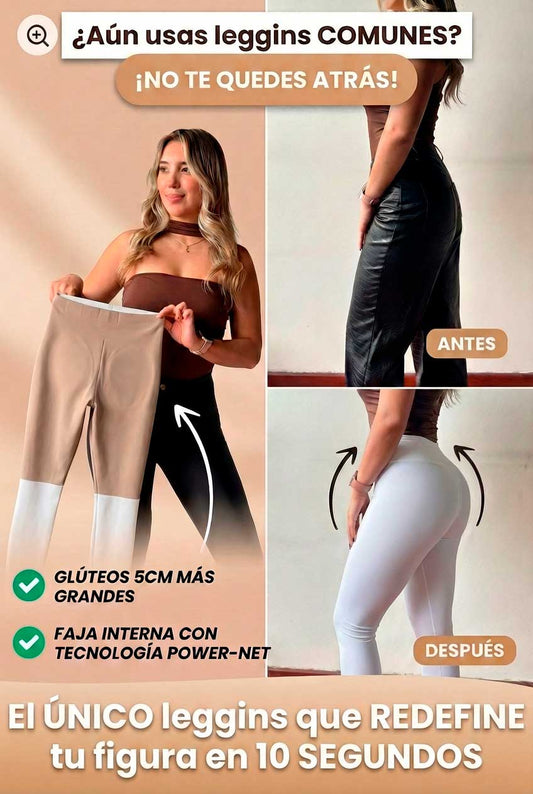 Leggins Con Faja 🎁 TUBO portada BLANCO PREHORMA