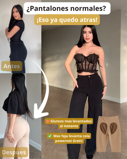 Pantalon Levanta Glúteos 🍑Premium® + Faja interna Gratis.🌟