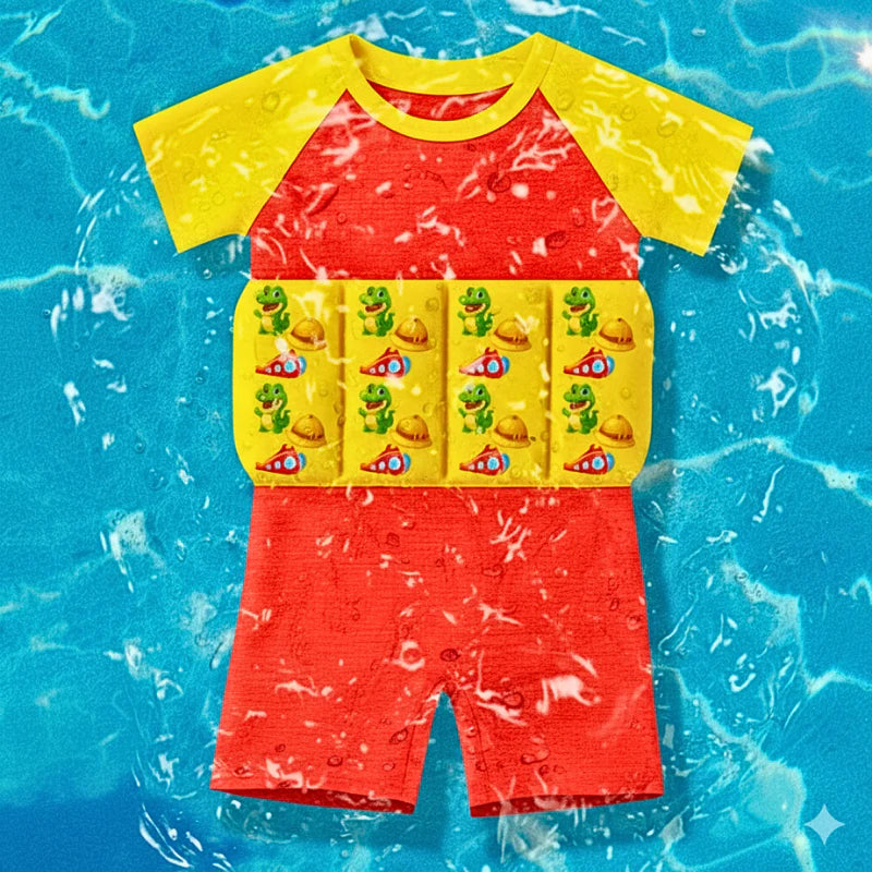 ✨ El traje de baño flotador que protege y enseña a nadar a tu hijo